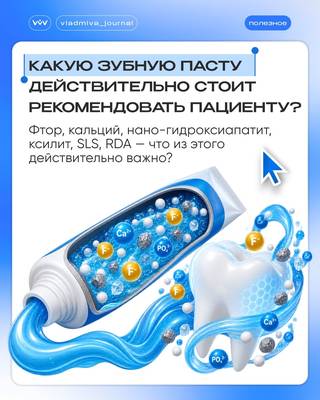 Состав зубных паст: от химии к клиническим рекомендациям.
